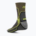 Calze da trekking Mico Light Weight X-Performance Hike Crew grigio-verde CA03071 2