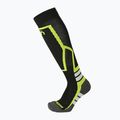 Calze da sci bambini Mico Medium Weight Warm Control Ski nero giallo fluo