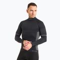 Maglia termica da uomo Mico M1 Mock Neck nero