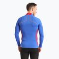 Manica lunga termica da uomo Mico M1 Mock Neck cobalto 2