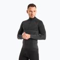 Maglia termica da uomo Mico Warm Control Zip Neck nero