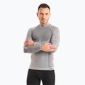 Uomo thermal active manica lunga Mico Odor Zero Mock Neck grigio