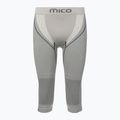Pantaloni termici Mico Odor Zero Ionic+ 3/4 grigio da uomo