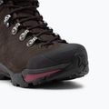 Stivali da trekking da donna SCARPA ZG Pro GTX caffè scuro/prugna rossa 7