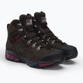 Stivali da trekking da donna SCARPA ZG Pro GTX caffè scuro/prugna rossa 5