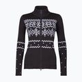 Felpa termica Newland Guenda Full Zip donna nero/bianco