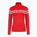 Felpa termica da donna Newland Hilde Half Zip rosso/bianco