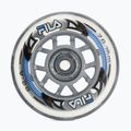 FILA Wheels ABEC 5 76mm/82A 8 pezzi ruote rollerblade bianche con cuscinetti.