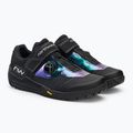 Scarpe da ciclismo MTB da uomo Northwave Overland Plus nero/iridescente 4