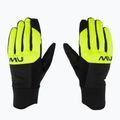 Guanti da ciclismo Northwave Fast Gel nero/giallo fluo da uomo 3