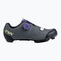 Scarpe da ciclismo MTB da donna Northwave Razer grigio scuro/viola scuro