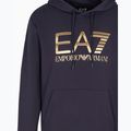 Felpa con cappuccio EA7 Emporio Armani Train Logo Series Big Logo Uomo armani blu 3