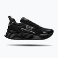 EA7 Emporio Armani Ace Runner Nuove scarpe triple nero / argento 8