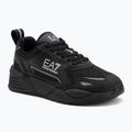 EA7 Emporio Armani Ace Runner Nuove scarpe triple nero / argento