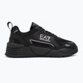 EA7 Emporio Armani Ace Runner Nuove scarpe triple nero / argento 2