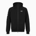 Emporio Armani Uomo EA7 Train Logo Series Extended Logo Hoodie Fz nero / bianco
