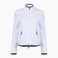 Felpa da sci donna EA7 Emporio Armani Ski Cortina Powerstretch Fz bianco