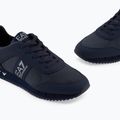 EA7 Emporio Armani Nero & Bianco Carbonio triplo cielo capitano / argento scarpe 13