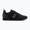 EA7 Emporio Armani Nero & Bianco Carbon triplo nero / argento logo scarpe 8
