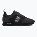 EA7 Emporio Armani Nero & Bianco Carbon triplo nero / argento logo scarpe 2