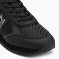 EA7 Emporio Armani Nero & Bianco Carbon triplo nero / argento logo scarpe 7