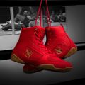 Hayabusa Pro Boxing scarpe da boxe uomo nero rosso 8