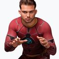 Hayabusa rashguard a maniche lunghe da uomo Marvel's Iron Man rosso 3