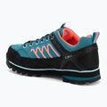 Stivali da trekking da donna CMP Moon Low Wp verde acqua/rosso fluo 3
