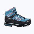 Scarpe da trekking da donna CMP Moon Mid WP verde acqua/rosso fluo 2