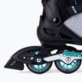 Pattini a rotelle Rollerblade Zetrablade Elite da donna nero/blu polvere 6