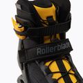 Pattini a rotelle da uomo Rollerblade Macroblade 100 3WD nero/giallo zafferano 5