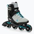 Pattini a rotelle Rollerblade Spark 80 grigio/turchese da donna