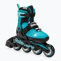 Pattini a rotelle per bambini Rollerblade Microblade aqua/nero