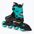 Pattini a rotelle per bambini Rollerblade Fury nero mare/verde 3