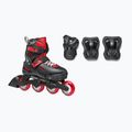 Pattini per bambini con protezioni Rollerblade Fury Combo Jr black/red