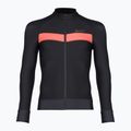 Felpa da ciclismo Santini Adapt nero/arancio da uomo