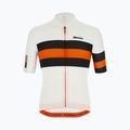 Maglia da ciclismo Santini Ecosleek Bengal bianca da uomo