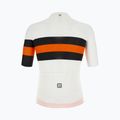 Maglia da ciclismo Santini Ecosleek Bengal bianca da uomo 3