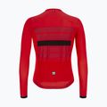 Felpa da ciclismo da uomo Santini Ecosleek Bengala rosso 5