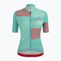 Maglia ciclismo donna Santini Giada Optic aqua