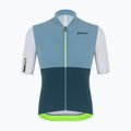 Maglia da ciclismo Santini Redux Istinto fluor verde da uomo