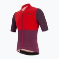 Maglia da ciclismo Santini Redux Istinto rossa da uomo 7