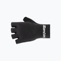 Guanti da ciclismo Santini Istinto bianco/nero 5