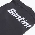 Guanti da ciclismo Santini Istinto bianco/nero 4