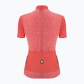 Maglia ciclismo donna Santini Colore Puro granatina arancione 2