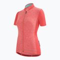 Maglia ciclismo donna Santini Colore Puro granatina arancione 3