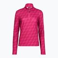 Felpa da sci donna EA7 Emporio Armani Pure Powerstretch T-Top Half Zip fancy vivacious mono