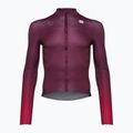 Maglia Sportful Bodyfit Pro da uomo a maniche lunghe da ciclismo rosso vino/rosso rumba