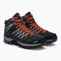 Scarpe da trekking CMP Rigel Mid grigio-arancio da uomo 3Q12947 4