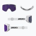 Maschera da sci Briko Pulse white/purple 5